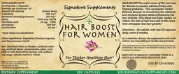 Label for Hair Boost For Women