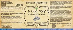 Label for Mag Oxy Colon Cleanz