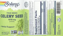 Label for Celery Seed 1010 mg
