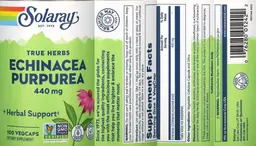 Label for Echinacea Purpurea 440 mg