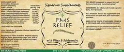Label for PMS Relief