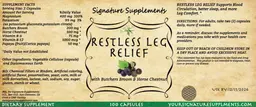 Label for Restless Leg Relief