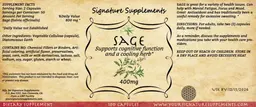 Label for Sage 400 mg