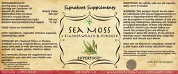 Label for Sea Moss