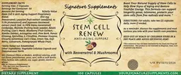 Label for Stem Cell Renew