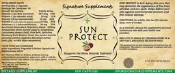 Label for Sun Protect