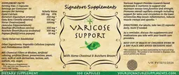 Label for Varicose Support
