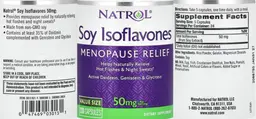Label for Soy Isoflavones 50 mg