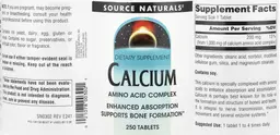 Label for Calcium