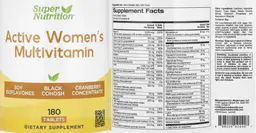 Label for Active Women's Multivitamin