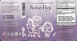 Label for Kid-e-Reg