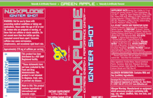 N.O.-Xplode Igniter Shot Green Apple
