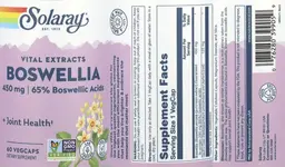 Label for Boswellia 450 mg