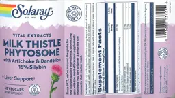 Label for Milk Thistle Phytosome