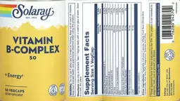 Label for Vitamin B-Complex 50