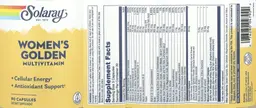 Label for Women's Golden Multivitamin