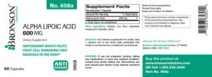 Alpha Lipoic Acid 600 mg