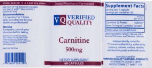 Carnitine 500 mg