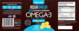 Label for High EPA Omega-3 3450 mg