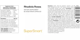 Label for Rhodiola Rosea