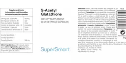 Label for S-Acetyl Glutathione