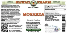 Label for Monarda Non-Alcohol