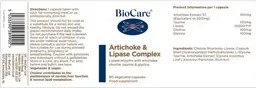 Label for Artichoke & Lipase Complex