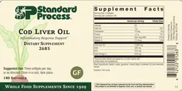 Label for Cod Liver Oil