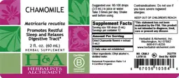 Label for Chamomile