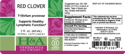 Label for Red Clover