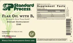 Label for Flax Oil with B6