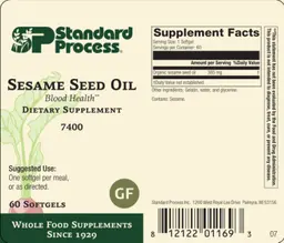 Label for Sesame Seed Oil