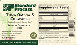 Label for Tuna Omega-3 Chewable