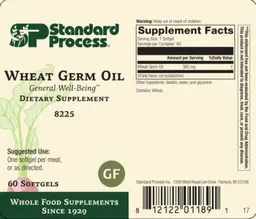 Label for Wheat Germ Oil