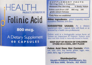 Folinic Acid 800 mcg