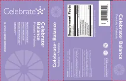 Label for Celebrate Balance