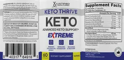 Label for Keto Thrive Keto Extreme