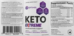Label for Optimal Keto Extreme