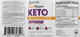 Label for Rapid Ripped Keto Extreme