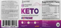 Label for Ripped Results Keto Extreme