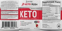 Label for Keto Rush Keto