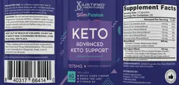 Label for Slim Fusion Keto