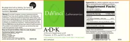 Label for A-D-K