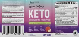 Label for Ultra Prime Keto