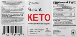 Label for Valiant Keto