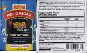 A+ Fish Oil Tutti Frutti Flavor