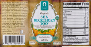 Organic Sea Buckthorn 100
