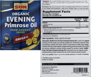 Organic Evening Primrose Oil