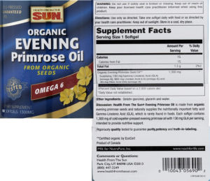 Organic Evening Primrose Oil