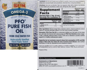PFO Pure Fish Oil Orange Flavor